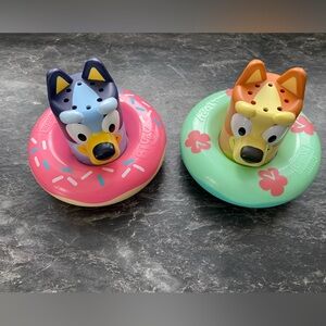 💛3/30 Bluey and Bingo Bath Toys - Pink and Green